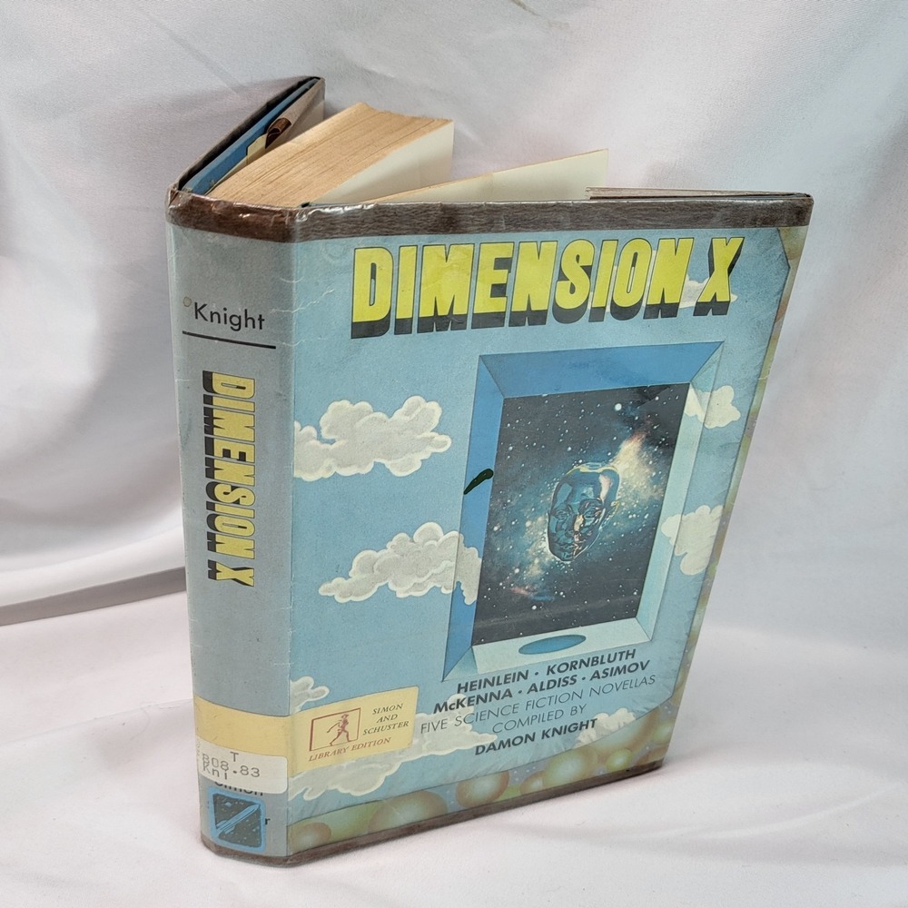 Dimension‎ X Damon Knight Heinlein Asimov Science Fiction HC DJ Ex Library